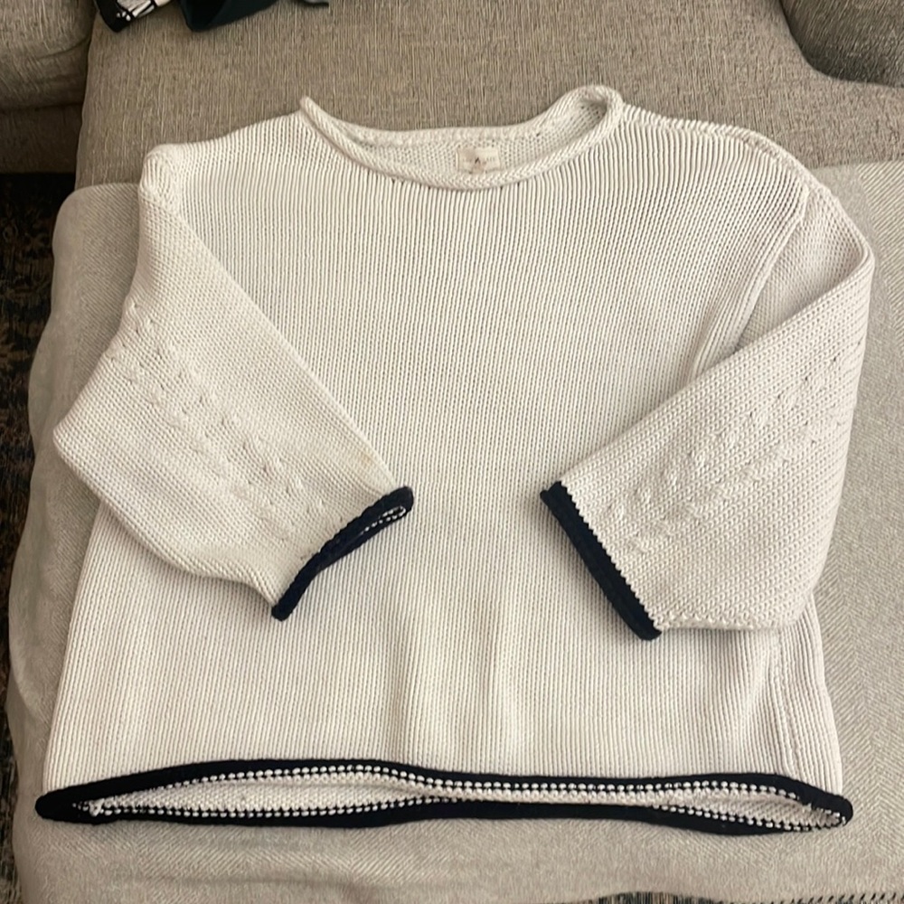 Lou and gray size large loft white sweater